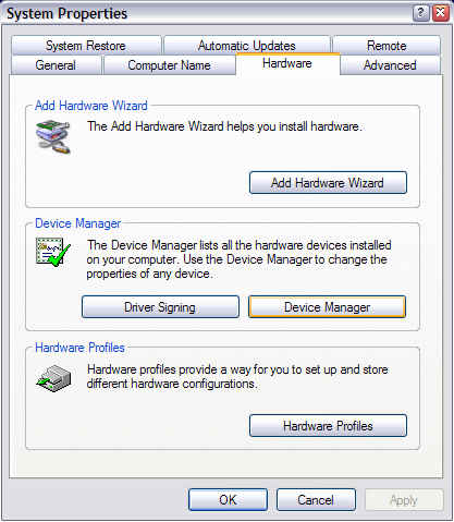 Удаление и установка драйверов NVIDIA в Windows XP