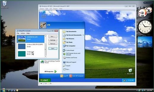 Как удалить Windows Virtual PC и Windows XP Mode